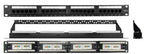 Cat 6 24 Ports Panel with Back Bar