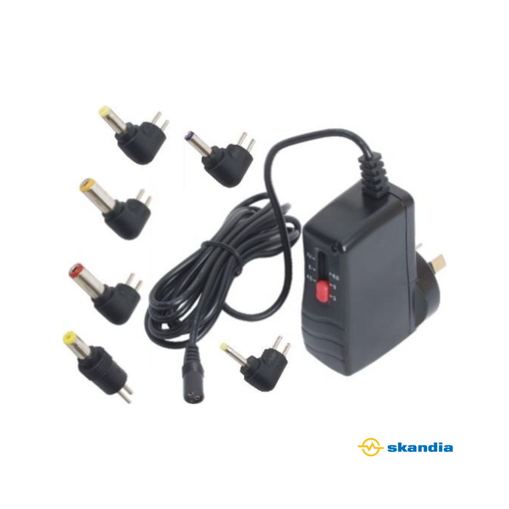 Universal Power Supply with 6 Adaptors