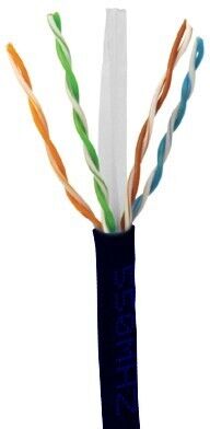 CAT6 Enhanced Burial and Outdoor Network cable 305mtr BLK REEL - Four Pair, 23 AWG, Solid Copper Conductors GEL filled