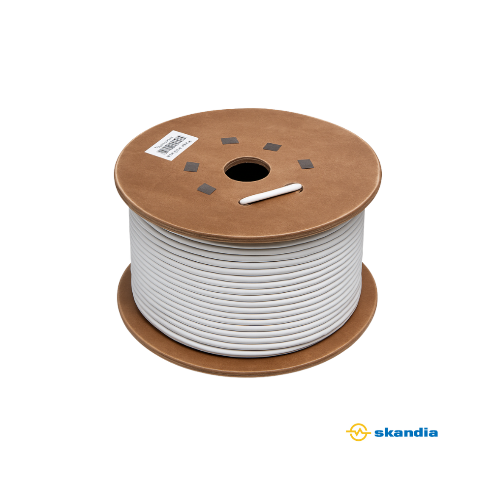 Cablemaster 4K UHD Digital RG6 Coax Cable White - 100MTR REEL