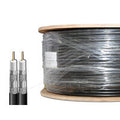 RG6 Quad Siamese/Shotgun Coax Cable 150m Reel - 2 X Digital RG6 Quad Coaxial Cables Stuck together
