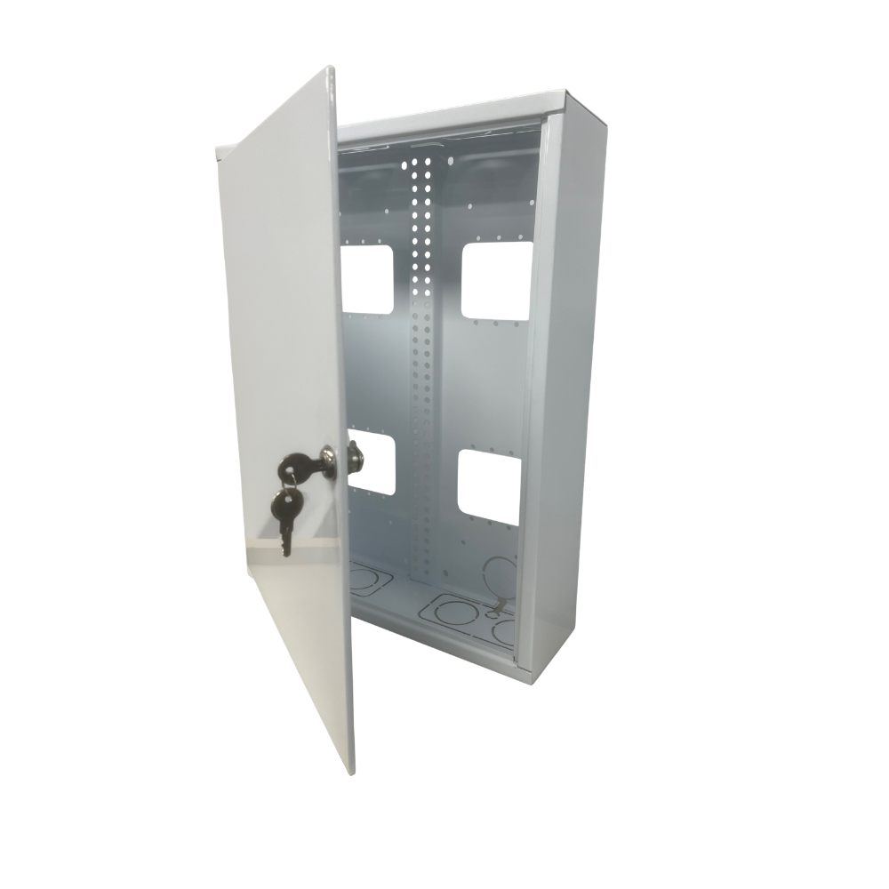Metal wall box enclosure