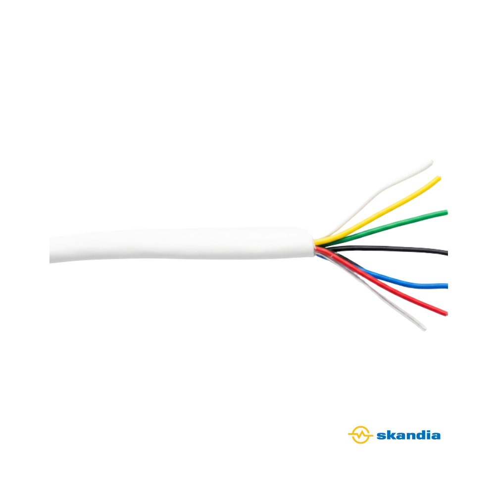 6 Core Security Alarm intercom Cable - 7 Strands x 0.20mm 300Mtr Speed Reel