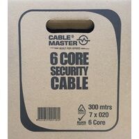6 Core Security Alarm intercom Cable - 7 Strands x 0.20mm 300Mtr Speed Reel