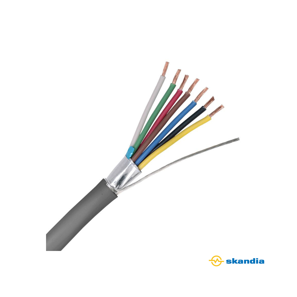 Shielded 7 core 14 X 0.20 shielded Control and signal cable 100mtr reel