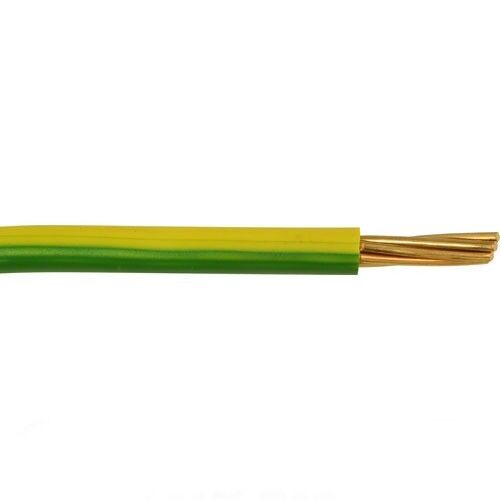 Single core Building Wire 6mm Green/Yellow 100Mtr Reel