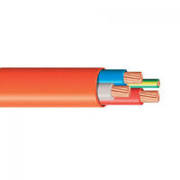 1.5mm 3 Core + Earth Orange Circular Cable 100mtr reel