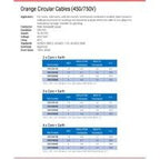 2.5mm 4 Core + Earth Orange Circular Cable 100mtr reel