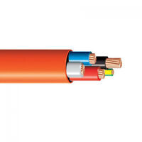 6mm 4 Core + Earth Orange Circular Cable - 7/104 x 4C+E ORE CIRC 100mtr reel