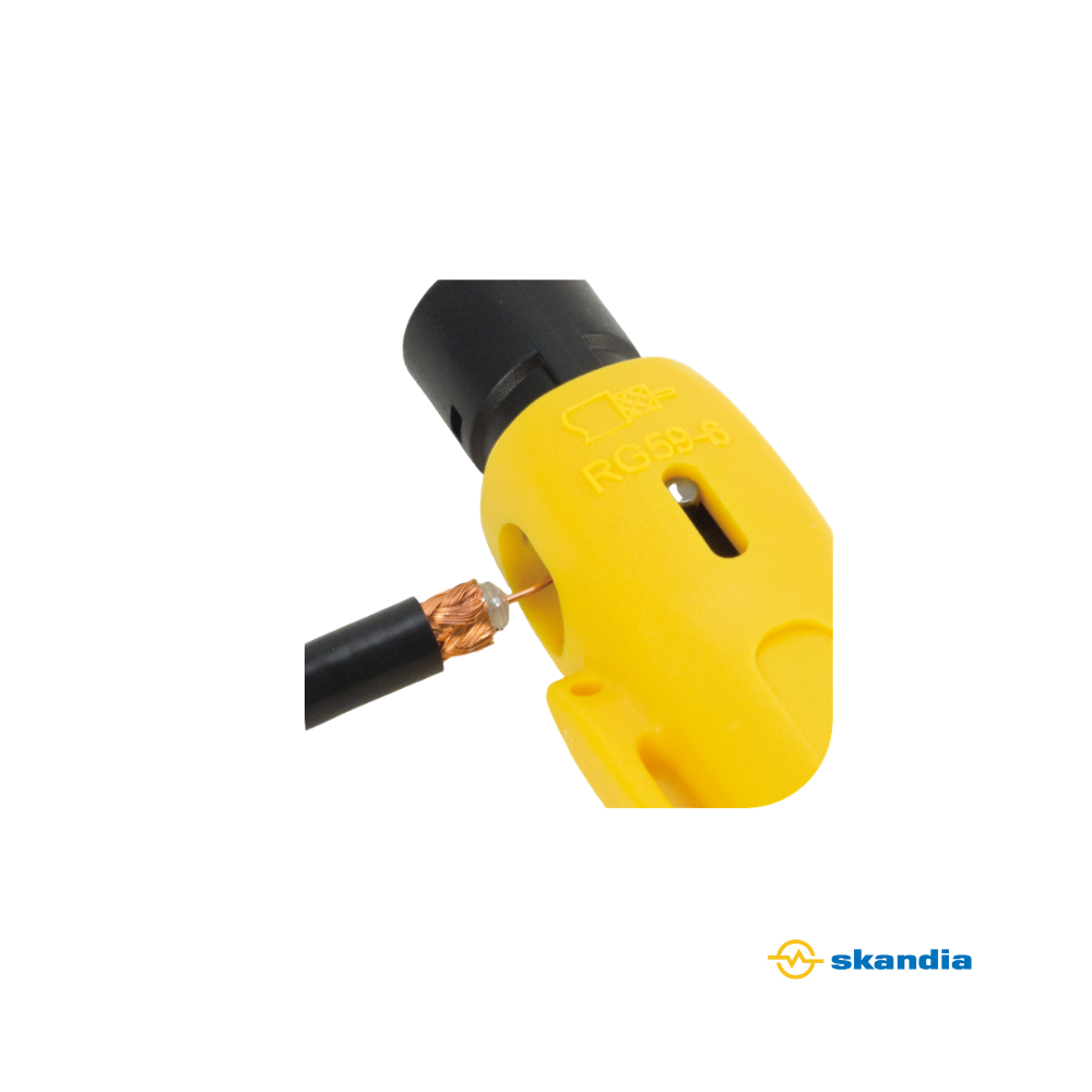 Coaxial cable stripping tool - RG6 RG59 stripper