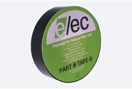 Premium Black Insulation Tape 18mm x 20m Black - 10 Pack