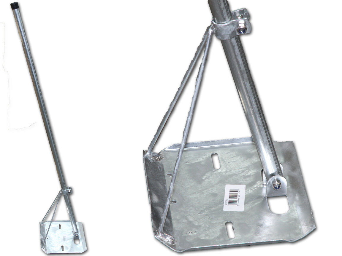 Tripod TV Antenna Roof Mount for Tin Roofs - Pack of 10 - INCLUDES 1.2mtr POLE