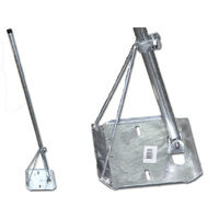 Tripod TV Antenna Roof Mount for Tin Roofs - INCLUDES 1.2mtr POLE