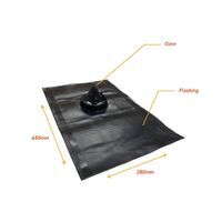 Aquarius Rubber VFFA1B5-45 Black Flashing For Tile Roof - Flexatile Lead Free Rubber seal