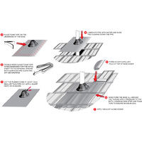 Aquarius Rubber VFFAG5 Black Flashing For Tile Roof - Flexatile Lead Free Rubber seal