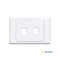 Wall Plate Two Gang Plate
