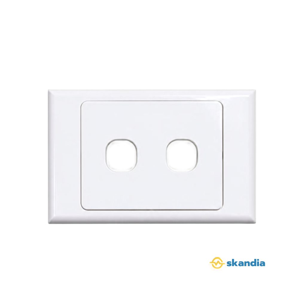 Wall Plate Two Gang Plate