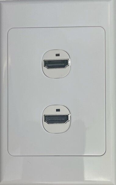 2 Gang Wall plate with HDMI inserts