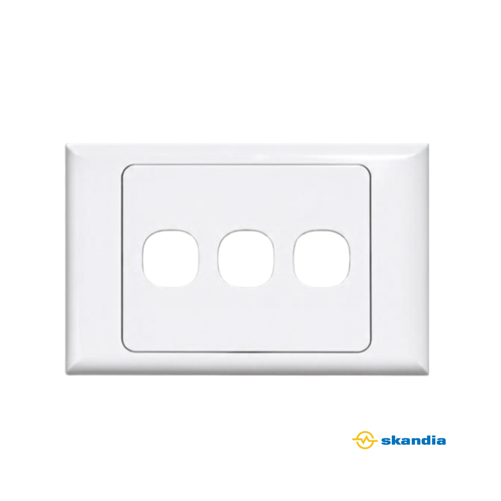 Wall Plate Three Gang Plate