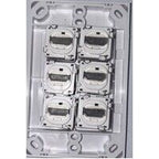 6 Gang Wall plate with HDMI inserts