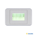 Flush Wall Plate with Brushed Entry for Cables