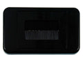 Flush Wall Plate with Brushed Entry for Cables - Black
