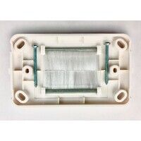 Flush Wall Plate with Brushed Entry for Cables