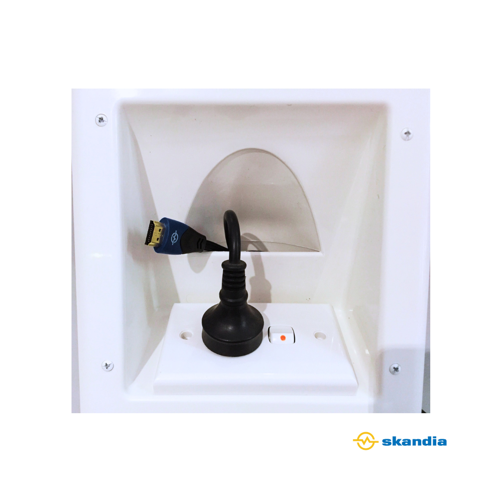 Hideaway Recessed Dual Wall Plate