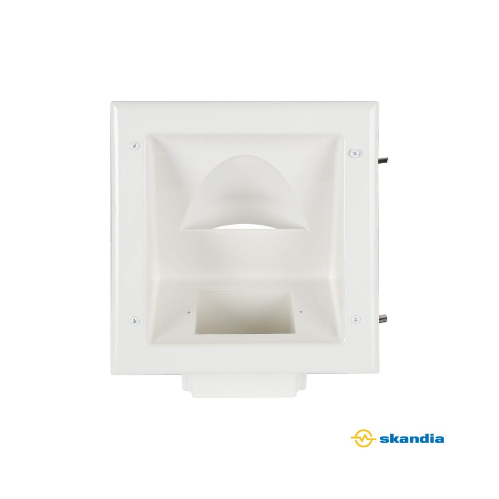 Hideaway Recessed Dual Wall Plate