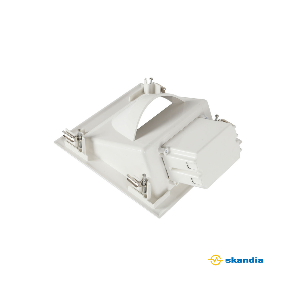 Hideaway Recessed Dual Wall Plate