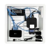 White Recessed AV Wall Box - Large